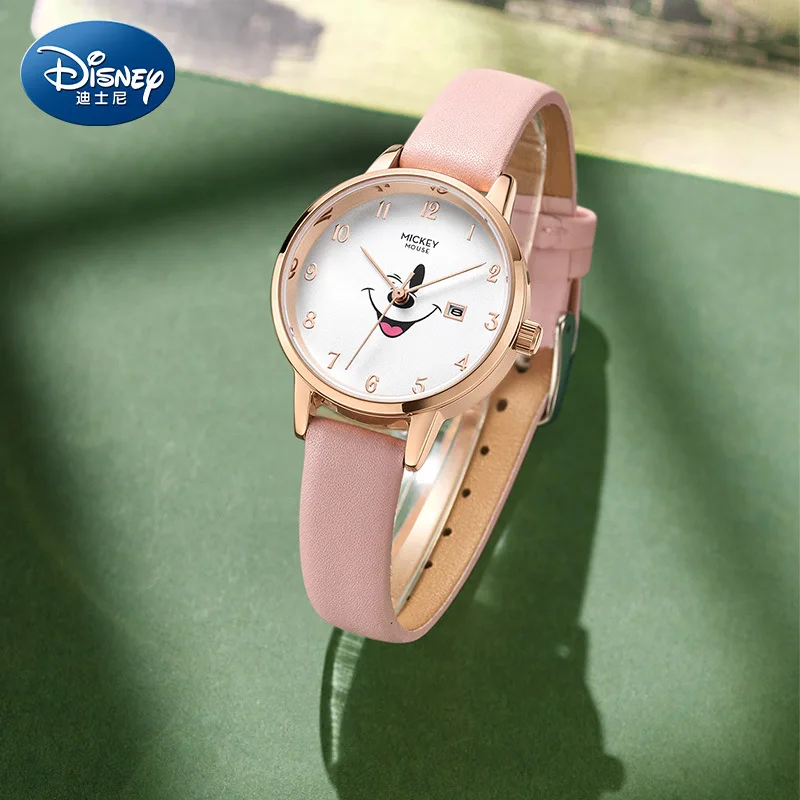 

Disney Original Mickey Mouse Women Fashion Quartz Wristwatch Young Lady Girl Cartoon Wink Dial Female Bracelet Dress Reloj Muje