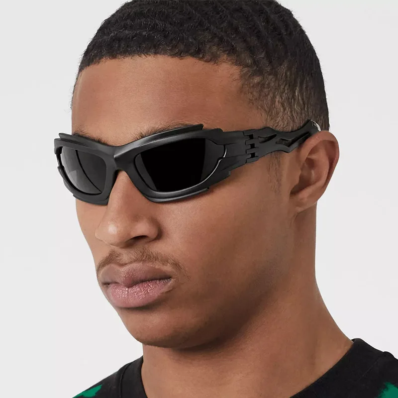 

Модные солнцезащитные очки Y2K в стиле панк, солнцезащитные очки для вождения неправильной формы, мужские солнцезащитные очки в стиле хип-хоп, очки с защитой от УФ-лучей, солнцезащитные очки