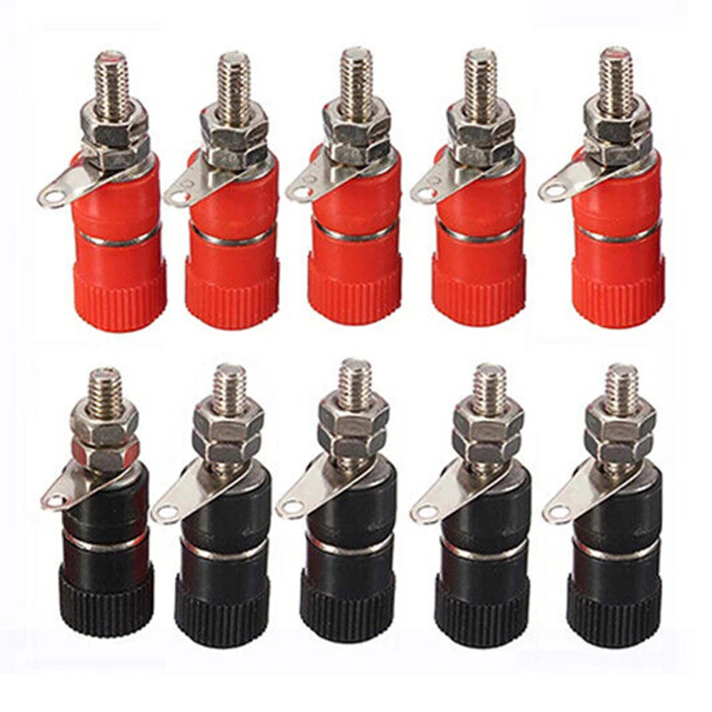 10pcs Terminal Plug Copper/Nickel Plated Banana Socket Binding Post Nut Connector for 4mm Banana Plug Reliable and Sturdy
10pcs Terminal Plug Copper/Nickel Plated Banana Socket Binding Post Nut Connector for 4mm Banana Plug Reliable and Sturdy