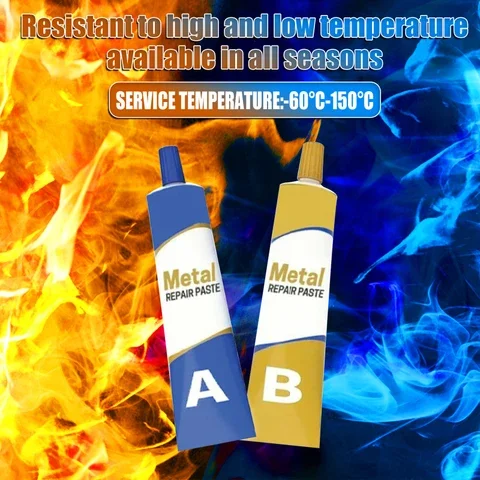 20/50g A+B Metal Repairing Adhesive Super Glue Iron Steel Auto Radiator Water Tank Special leakage Plugging Welding Glue Tool
20/50g A+B Metal Repairing Adhesive Super Glue Iron Steel Auto Radiator Water Tank Special leakage Plugging Welding Glue Tool