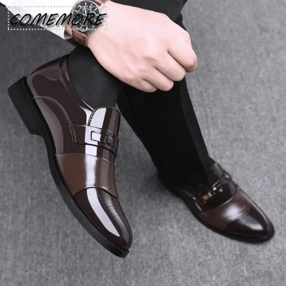 Wedding Dress Suit Formal Shoes Men's Loafers Slip on Dress Business Shoes Male Oxford Leather Spring Autumn Footwear Round Toe
Wedding Dress Suit Formal Shoes Men's Loafers Slip on Dress Business Shoes Male Oxford Leather Spring Autumn Footwear Round Toe