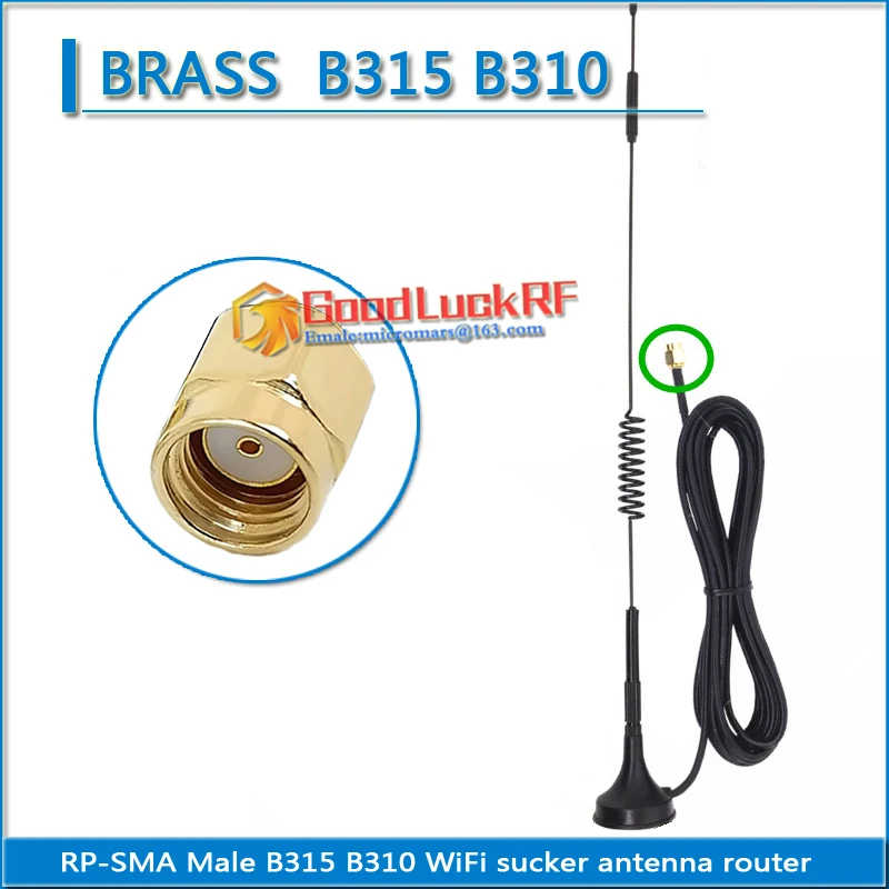High-quality 4G antenna omnidirectional antenna B315 B310 WiFi magnet reception Huawei router RP-SMA RPSMA RP SMA Male
High-quality 4G antenna omnidirectional antenna B315 B310 WiFi magnet reception Huawei router RP-SMA RPSMA RP SMA Male