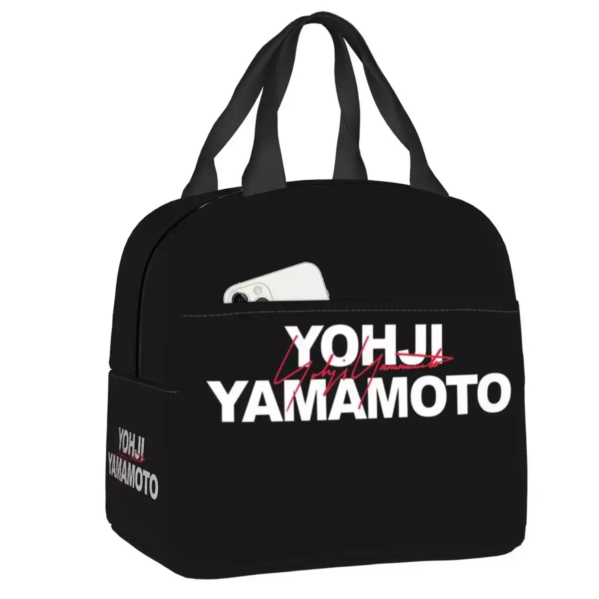 

2023 новая изолированная сумка-тоут для ланча Yohji Yamamoto для женщин, многоразовый термоохладитель, коробка для бенто, для работы, школы, путешествий