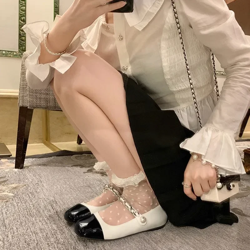 New 2025 Spring Summer Mary Janes Shoes Women Flats Elegant Brand Ladies Single Shoes Round toe Flat Big SIze 42 DX290 8 Sdd1488be519d4acdbd3ab927e3d9ab39A