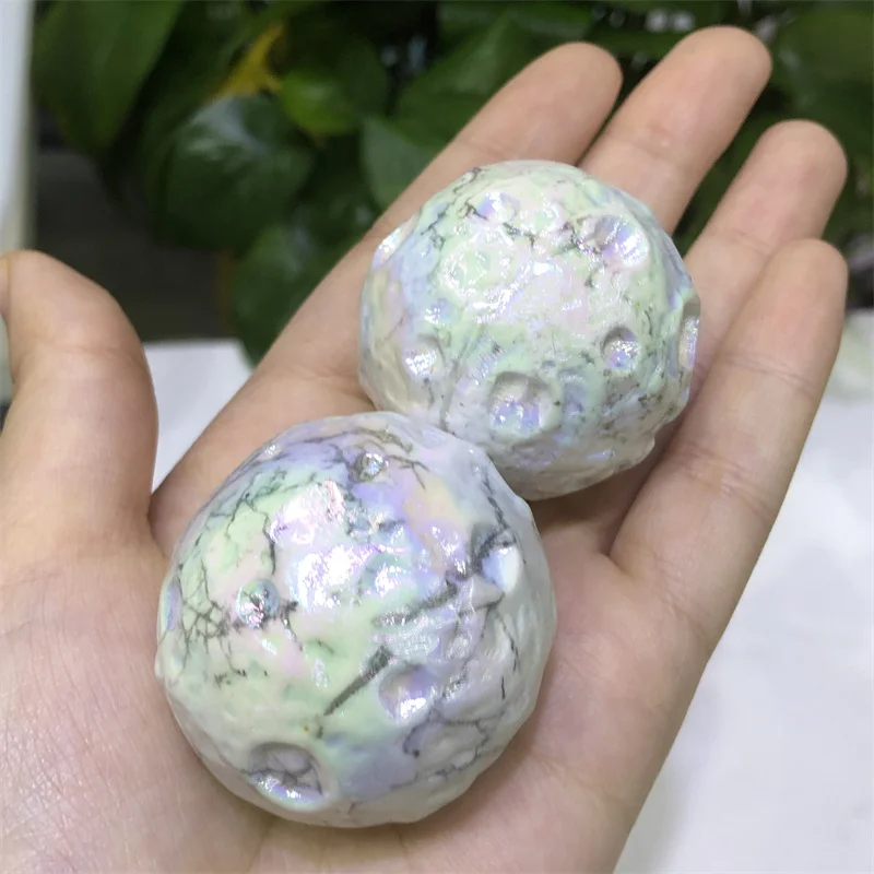 2pcs Crystal Ball Natural Howlite Quartz Moon White Gemstone Sphere Orb Healing Home Decor
2pcs Crystal Ball Natural Howlite Quartz Moon White Gemstone Sphere Orb Healing Home Decor