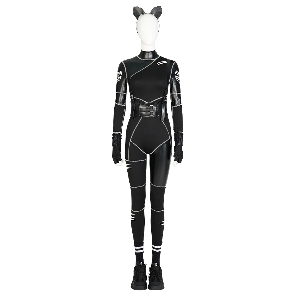 Woman Wednesday Addams Cosplay Costume Black Bodysuit Disguise Wednesday Adams Jumpsuit Wig Shoes Halloween Cosplay Costume
Woman Wednesday Addams Cosplay Costume Black Bodysuit Disguise Wednesday Adams Jumpsuit Wig Shoes Halloween Cosplay Costume