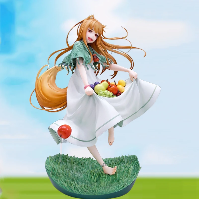 

25cm Holo Spice and Wolf Figurine Anime GSC Holo Action Figure Wolves and The Scent of Fruit Figure GK Model PVC Collector Toys