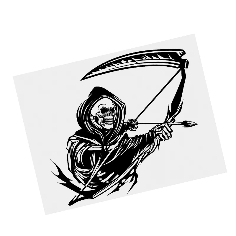 Y497# Grim Reaper Bow Arrow Scythe Hunting Deer Black Transparent Car Sticker Vinyl Decal Waterproof Decor for Motorcycle Bumper
Y497# Grim Reaper Bow Arrow Scythe Hunting Deer Black Transparent Car Sticker Vinyl Decal Waterproof Decor for Motorcycle Bumper
