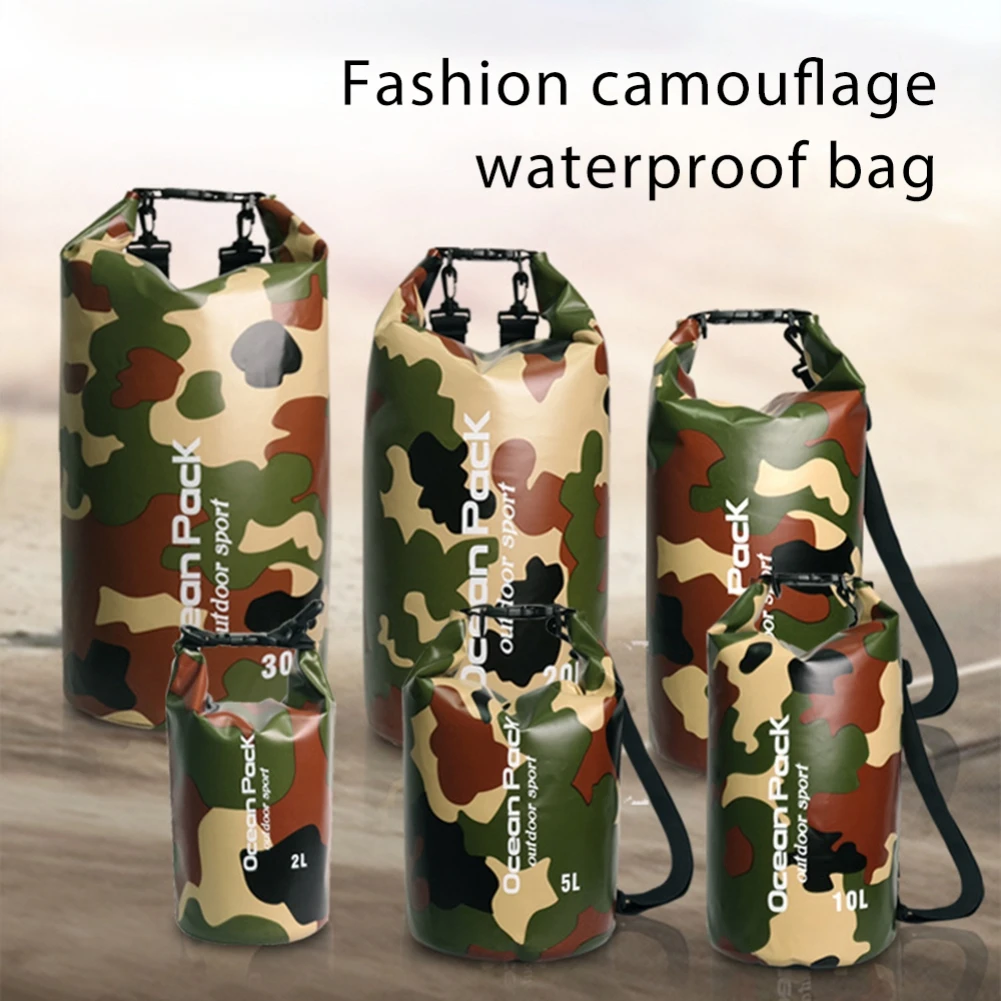 500D PVC Swimming Bag Waterproof Dry Sack Camouflage Colors Fishing Boating Kayaking Storage Drifting supplies Rafting Bag
500D PVC Swimming Bag Waterproof Dry Sack Camouflage Colors Fishing Boating Kayaking Storage Drifting supplies Rafting Bag