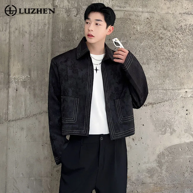 LUZHEN 2024 Spring New Trendy Elegant Stripe Short Blazers Jacket Men's Fashion Jacquard Original Design Korean Suit Coat 4f6efc
LUZHEN 2024 Spring New Trendy Elegant Stripe Short Blazers Jacket Men's Fashion Jacquard Original Design Korean Suit Coat 4f6efc