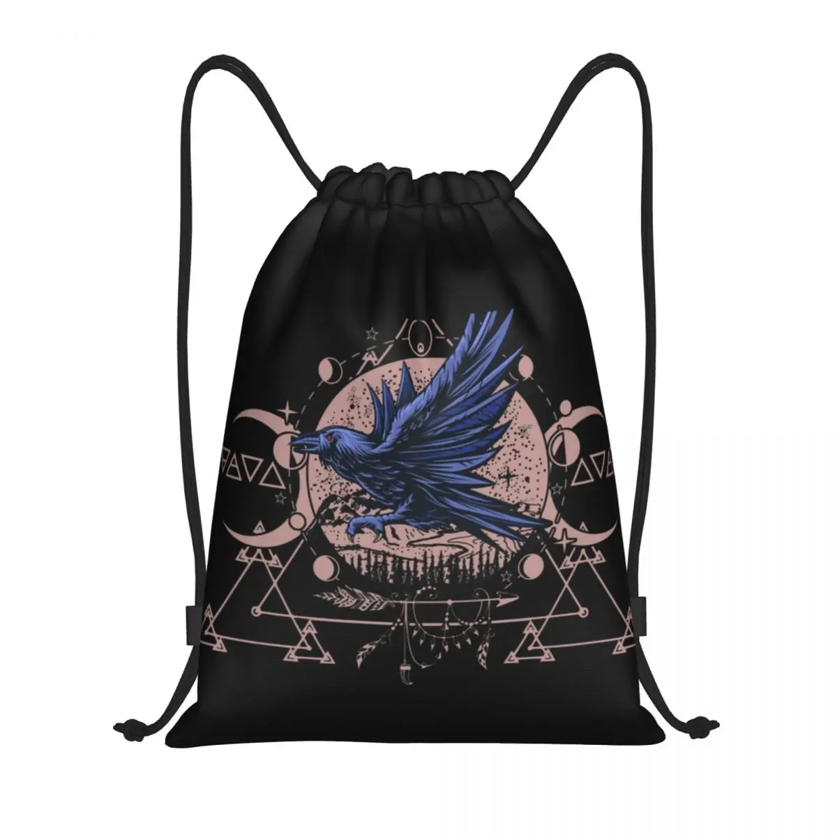 Custom Raven Wiccan Mandala Drawstring Backpack Bags Men Women Lightweight Gym Sports Sackpack Sacks for Traveling
Custom Raven Wiccan Mandala Drawstring Backpack Bags Men Women Lightweight Gym Sports Sackpack Sacks for Traveling