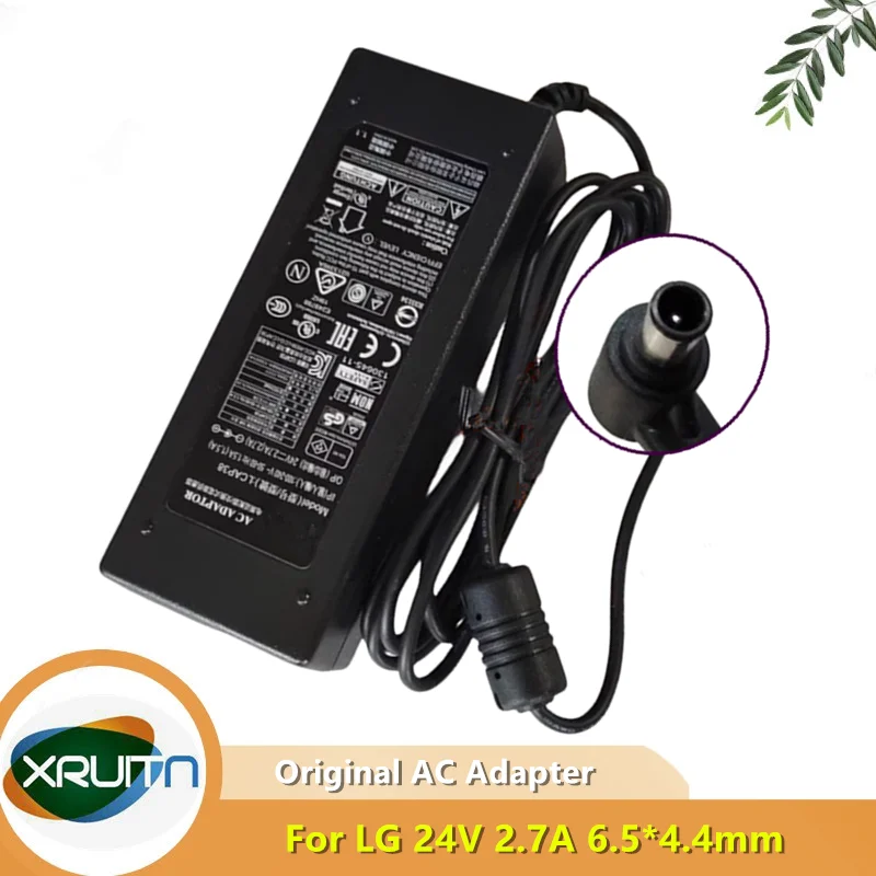 Genuine LCAP38 24V 2.7A 65W 6.5x4.4mm AC Adapter For LG AAH-01 BN63-06990 Monitor Laptop Power Supply Charger
Genuine LCAP38 24V 2.7A 65W 6.5x4.4mm AC Adapter For LG AAH-01 BN63-06990 Monitor Laptop Power Supply Charger