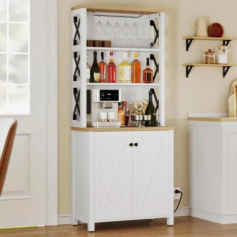 【Summer Sale】YITAHOME Corner Bar Cabinet for Liquor and Glasses, Dining Room Kitchen Cabinet with Wine Rack,
【Summer Sale】YITAHOME Corner Bar Cabinet for Liquor and Glasses, Dining Room Kitchen Cabinet with Wine Rack,