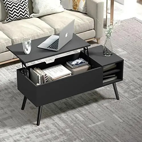 Dark Grey Lift Top Coffee Table with Hidden Compartment and Adjustable Storage Shelf, Mid Century Rustic Dining Table with Wood
Dark Grey Lift Top Coffee Table with Hidden Compartment and Adjustable Storage Shelf, Mid Century Rustic Dining Table with Wood