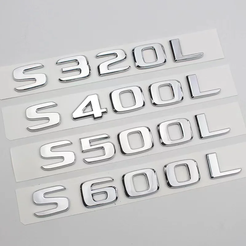 1Pcs 3d ABS Chrome Letters Car Trunk Badge For S320L S400L S550L S600L Emblem Logo Car Stckers For M-ercedes B-enz S Class
1Pcs 3d ABS Chrome Letters Car Trunk Badge For S320L S400L S550L S600L Emblem Logo Car Stckers For M-ercedes B-enz S Class