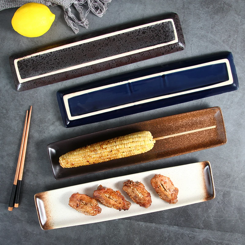 1pcs Japanese-style Ceramic Rectangular Plates Home Creative Sushi Professional Plate Long Flat Dessert Snack Sashimi Dishes
1pcs Japanese-style Ceramic Rectangular Plates Home Creative Sushi Professional Plate Long Flat Dessert Snack Sashimi Dishes