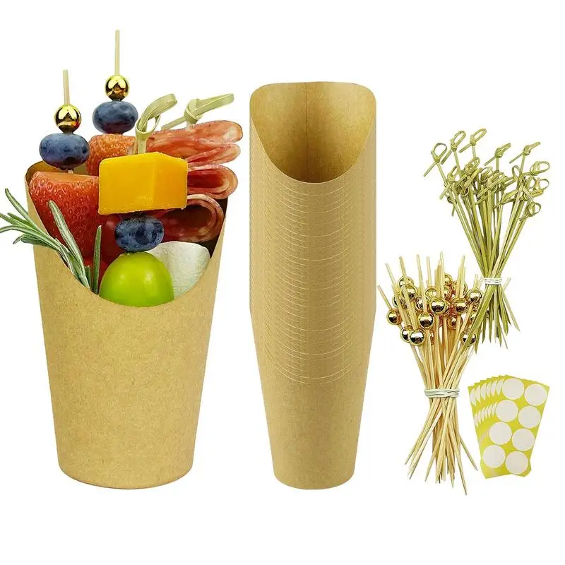 Kraft Paper Cups With Bamboo Cocktail Picks Set Snack Containers Charcuterie Baking Cups Take-Out Party Dessert tools Supplies
Kraft Paper Cups With Bamboo Cocktail Picks Set Snack Containers Charcuterie Baking Cups Take-Out Party Dessert tools Supplies