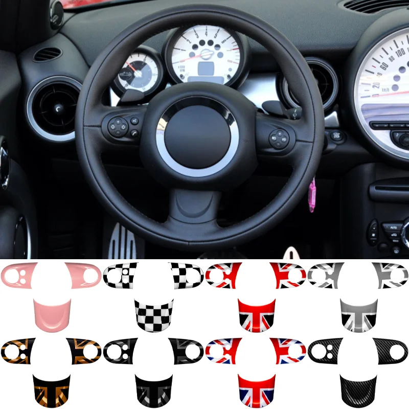 

Union Jack Car Steering Wheel Button Switch Cover For MINI Cooper R50 R52 R53 R55 R56 R57 R58 R59 R60 R61 Clubman Countryman