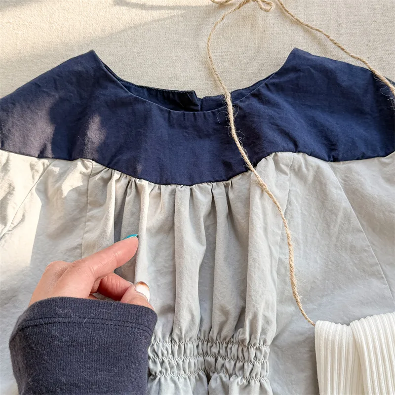 2025 Spring New Girls Puff Sleeve Shirts Children Long Sleeve T Shirts Baby Girl Cotton Blouse Infant Loose Tops Kids Clothes 26 Sdd1d5e86390644a6bc034d9e6c1a5c67a