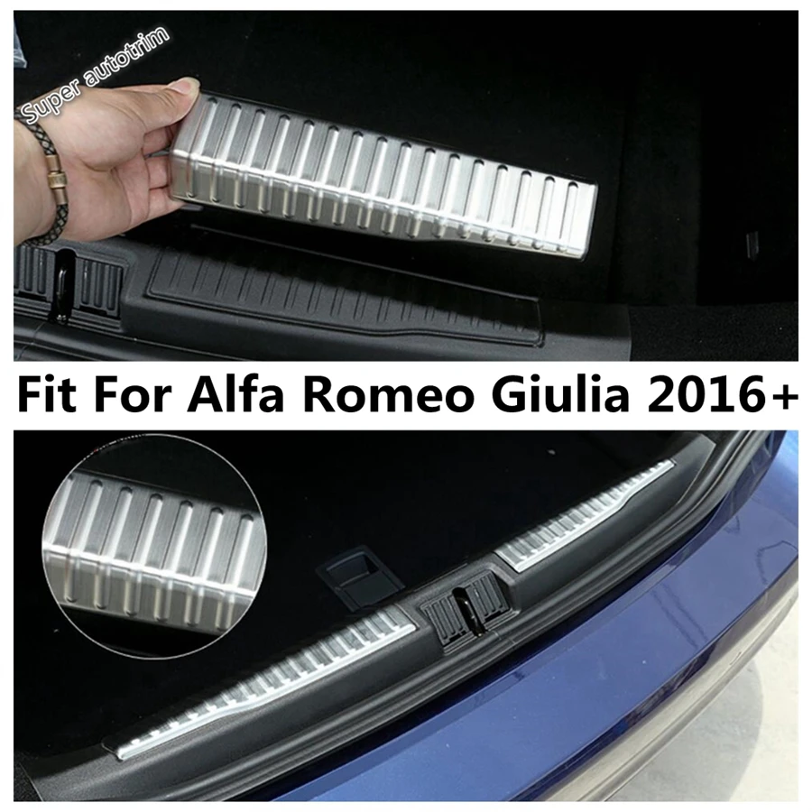 2PCS Rear Trunk Bumper Door Sill Skid Guard Plate Protector Cover Trim For Alfa Romeo Giulia 2016 - 2019 Accessories Exterior
2PCS Rear Trunk Bumper Door Sill Skid Guard Plate Protector Cover Trim For Alfa Romeo Giulia 2016 - 2019 Accessories Exterior