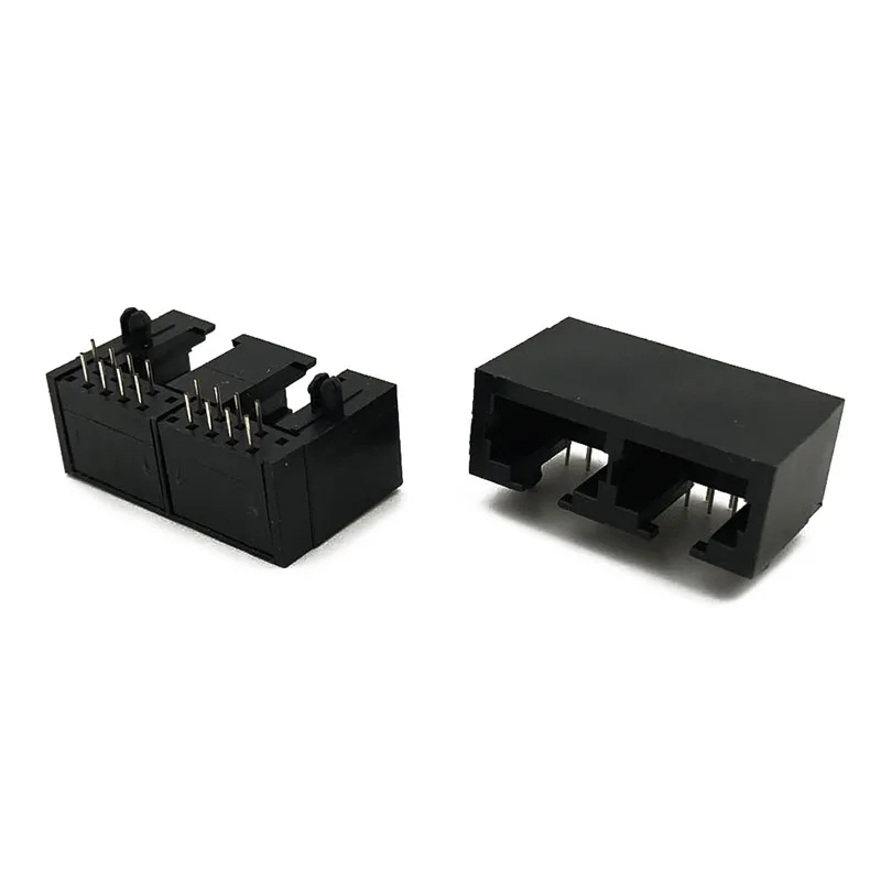10PCS RJ45 10P8C Connector Female 5622 2-port Network Interface Socket L=17.75mm Bent Into The 8P8C Network Cable Port
10PCS RJ45 10P8C Connector Female 5622 2-port Network Interface Socket L=17.75mm Bent Into The 8P8C Network Cable Port