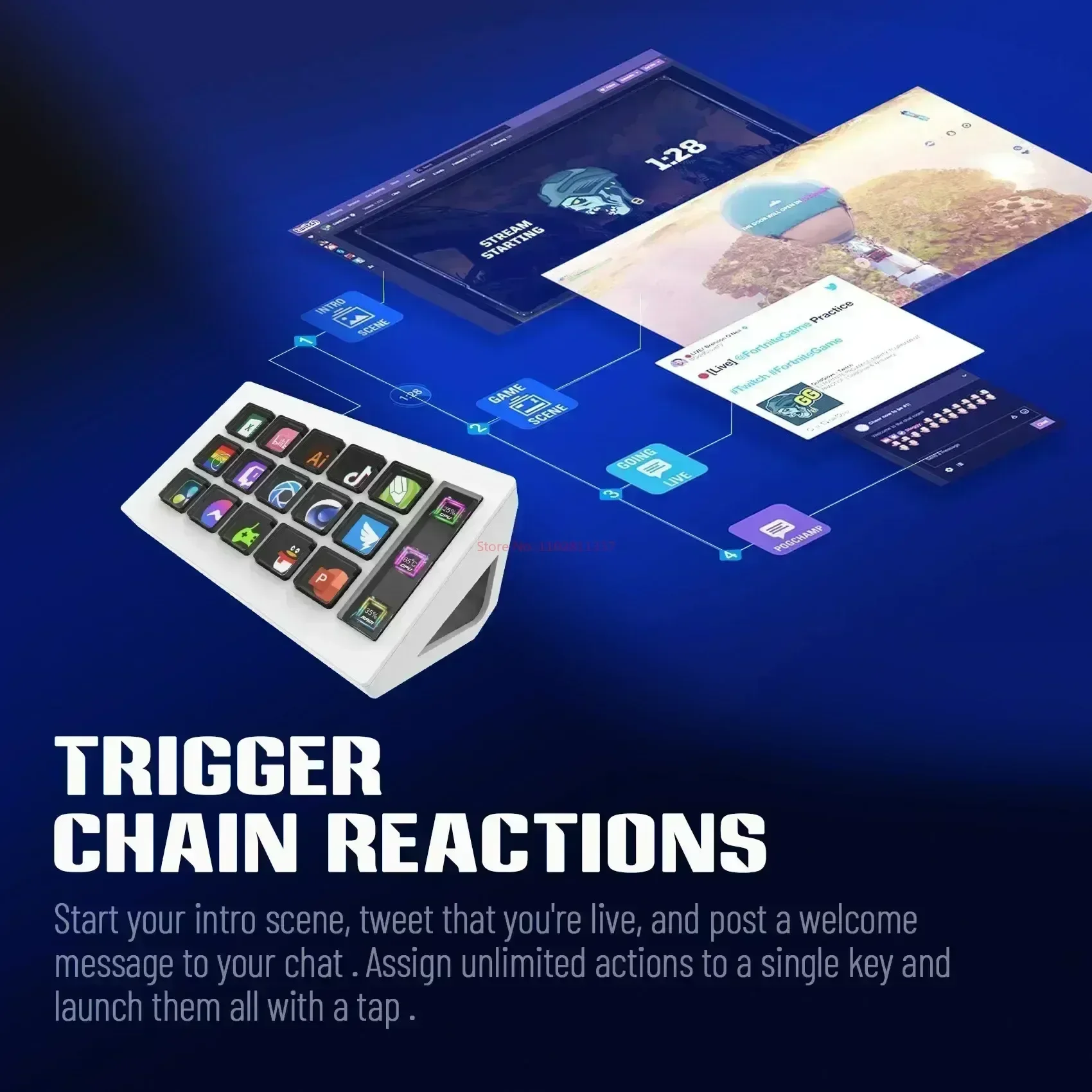 Visual Stream Deck Keyboard Lcd Button 15 Keys Live Content Creation Controller Custom Button For Windows/macos/android/ios Gift 18 Visual Stream Deck Keyboard Lcd Button 15 Keys Live Content Creation Controller Custom Button For Windows/macos/android/ios Gift 12