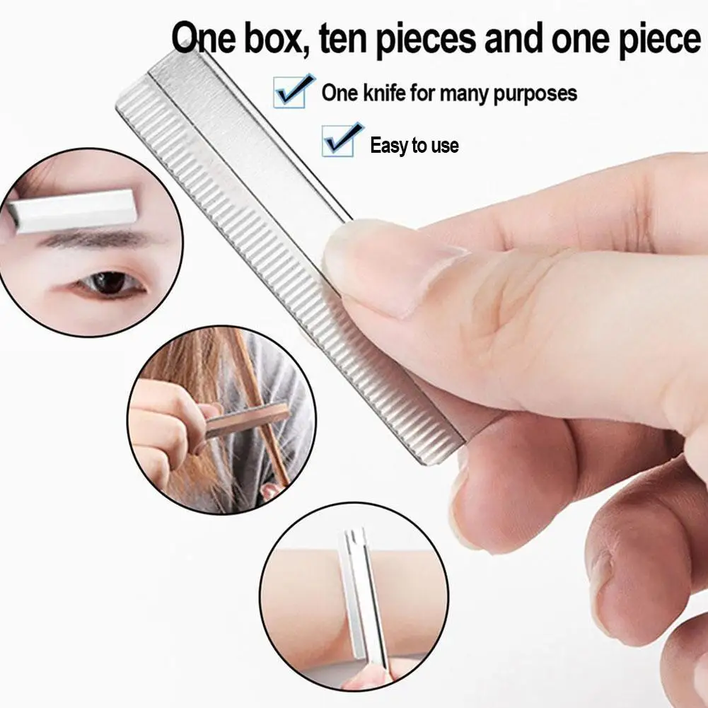 10Pcs Eyebrow Trimmer Hair Remover Stainless Steel Women Razor For Eyebrows Face Shaver Hair Removal Knife Makeup Tools
10Pcs Eyebrow Trimmer Hair Remover Stainless Steel Women Razor For Eyebrows Face Shaver Hair Removal Knife Makeup Tools