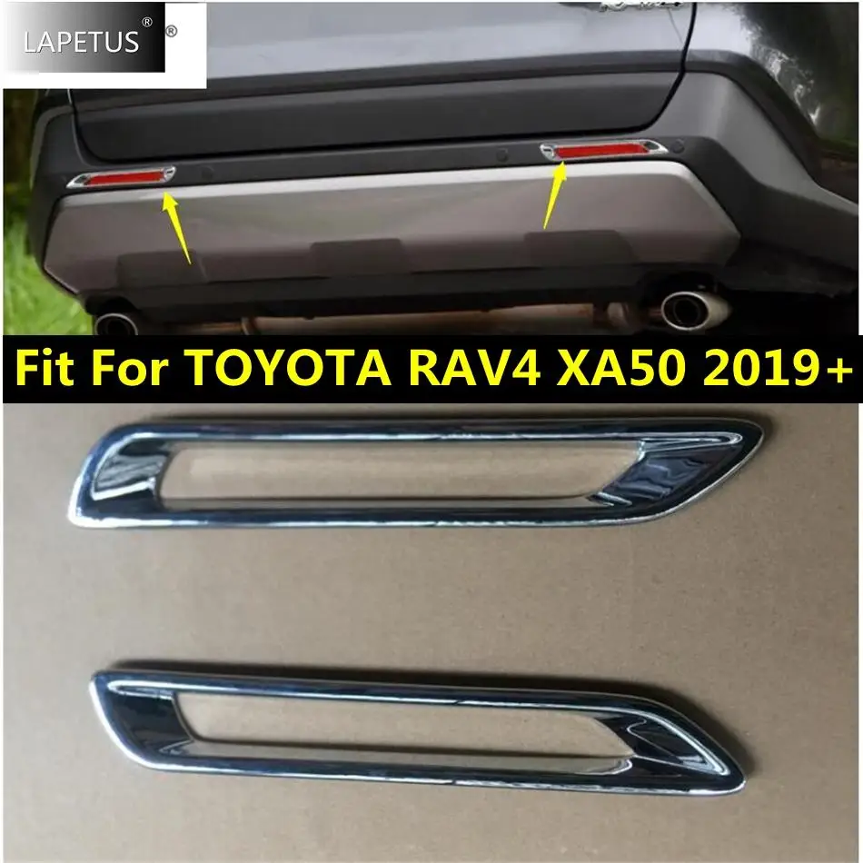 

Rear Tail Fog Lights Foglight Lamps Decoration Cover Trim For TOYOTA RAV4 RAV 4 XA50 2019 - 2023 ABS Chrome Accessories Exterior