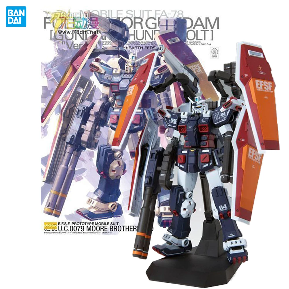 

Bandai MG 1/100 FA-78 Full Armor Gundam Ver.ka Original Action Figure Model Kit Toy Birthday Gift Collection for Boys