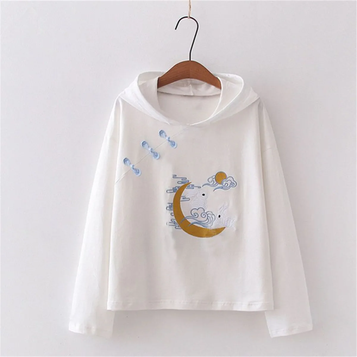 Thin Cute Rabbit Embroidered Sweatshirt Hoodie Hip Hop Spring Oversized Harajuku Japan High Street Summer T Shirt Streetwear
Thin Cute Rabbit Embroidered Sweatshirt Hoodie Hip Hop Spring Oversized Harajuku Japan High Street Summer T Shirt Streetwear