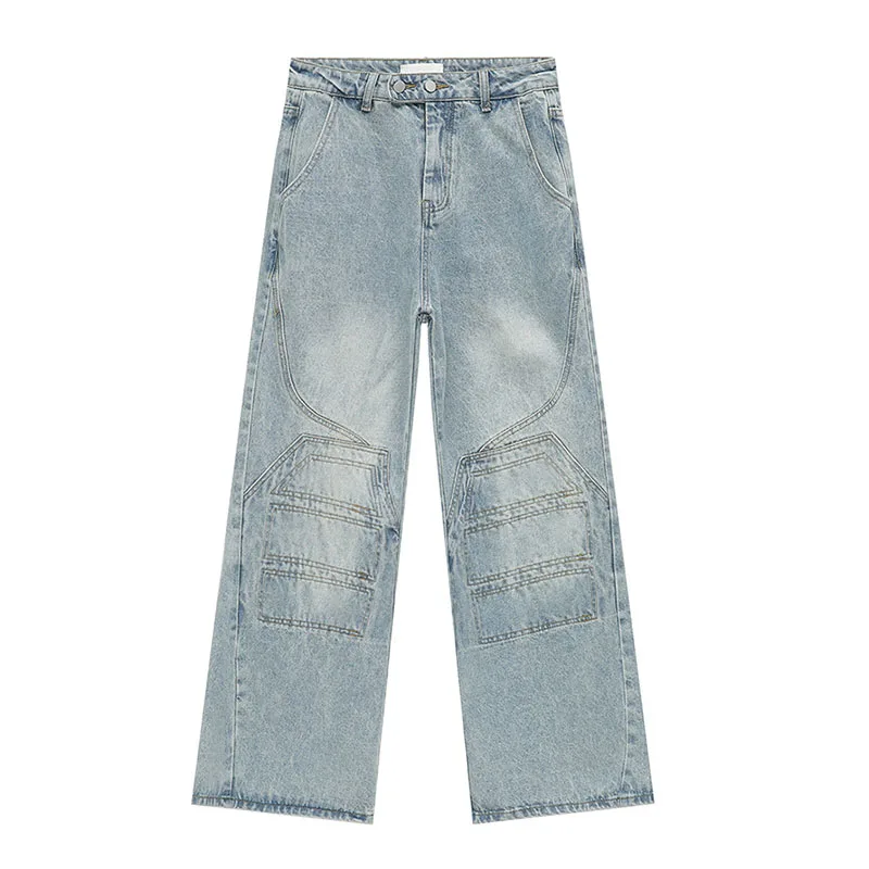 Hip Hop Vintage Casual Jeans Pants Blue Streetwear Baggy Denim Trousers For Male Patchwork
Hip Hop Vintage Casual Jeans Pants Blue Streetwear Baggy Denim Trousers For Male Patchwork