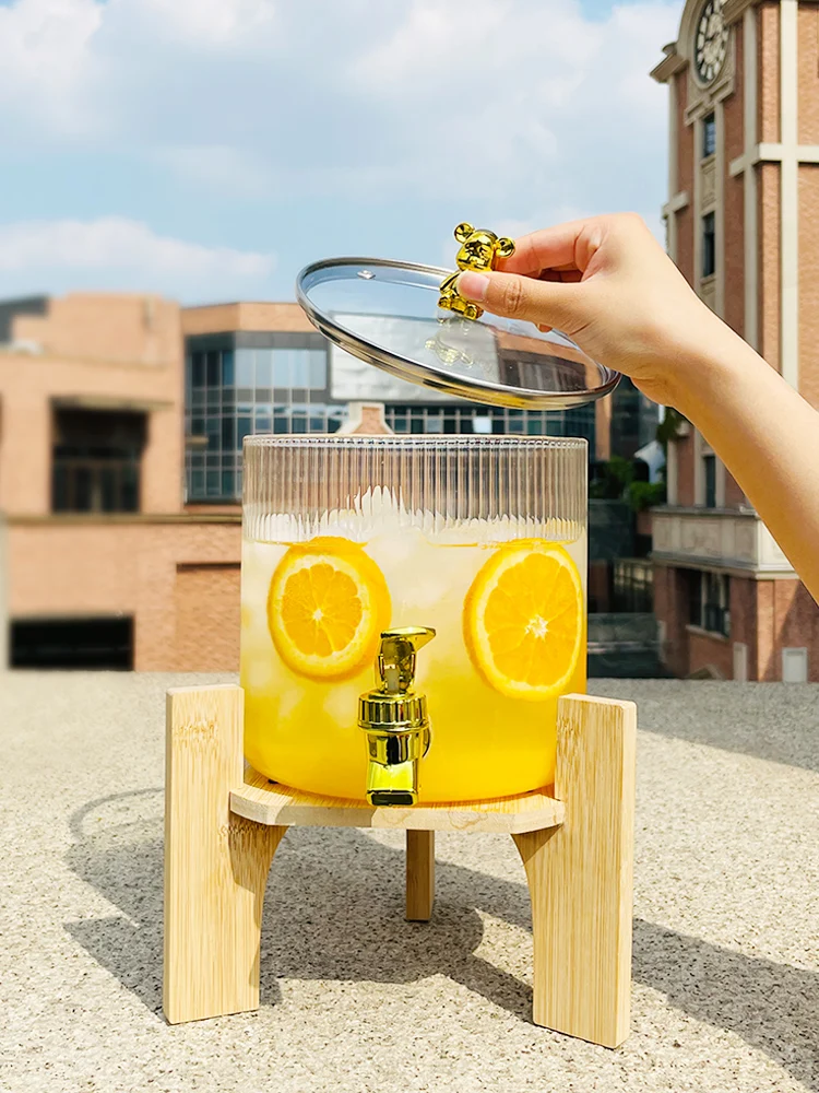 Glass mixometer is resistant to high temperature, large capacity homemade beer, fruit tea, juice barrel with faucet
Glass mixometer is resistant to high temperature, large capacity homemade beer, fruit tea, juice barrel with faucet