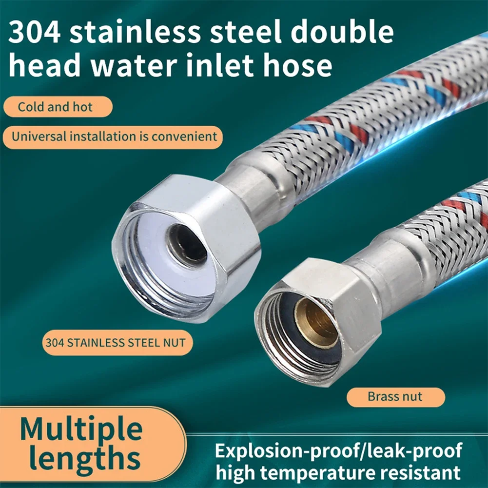 7.87inch Stainless Steel Flexible Sanitary Pipe Cold Hot Mixer Faucet Hose Household Tool Accessories Bathroom Fixture
7.87inch Stainless Steel Flexible Sanitary Pipe Cold Hot Mixer Faucet Hose Household Tool Accessories Bathroom Fixture