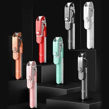 Selfie Stick Wireless Remote Control Tripod Foldable Bluetooth-compatible V4.0 Stand with Fill Light