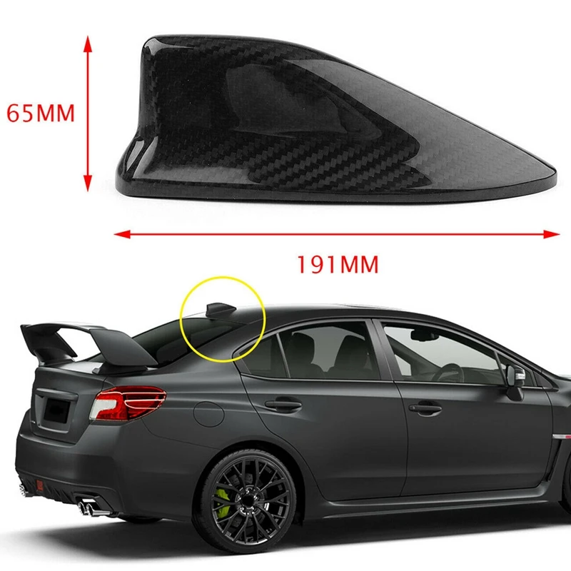 

4X Real Carbon Fiber Car Roof Shark Fin Antenna Trim Cover For Subaru BRZ Toyota 86 2014-2019 Car Styling