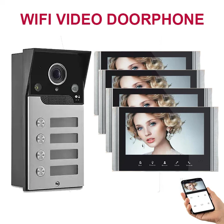 New Arrival WIFI Video Intercom System 7" Monitor Home Security Video&Audio Door IR HD Phone Multi-Apartments Doorbell i Camera
New Arrival WIFI Video Intercom System 7" Monitor Home Security Video&Audio Door IR HD Phone Multi-Apartments Doorbell i Camera