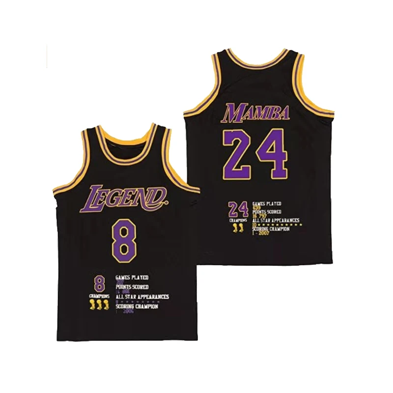 BG Basketball Jerseys LEGEND 24 MAMBA Jersey Digital printing High-Quality Outdoor Sports Five Champions Yellow Black 2023 New
BG Basketball Jerseys LEGEND 24 MAMBA Jersey Digital printing High-Quality Outdoor Sports Five Champions Yellow Black 2023 New