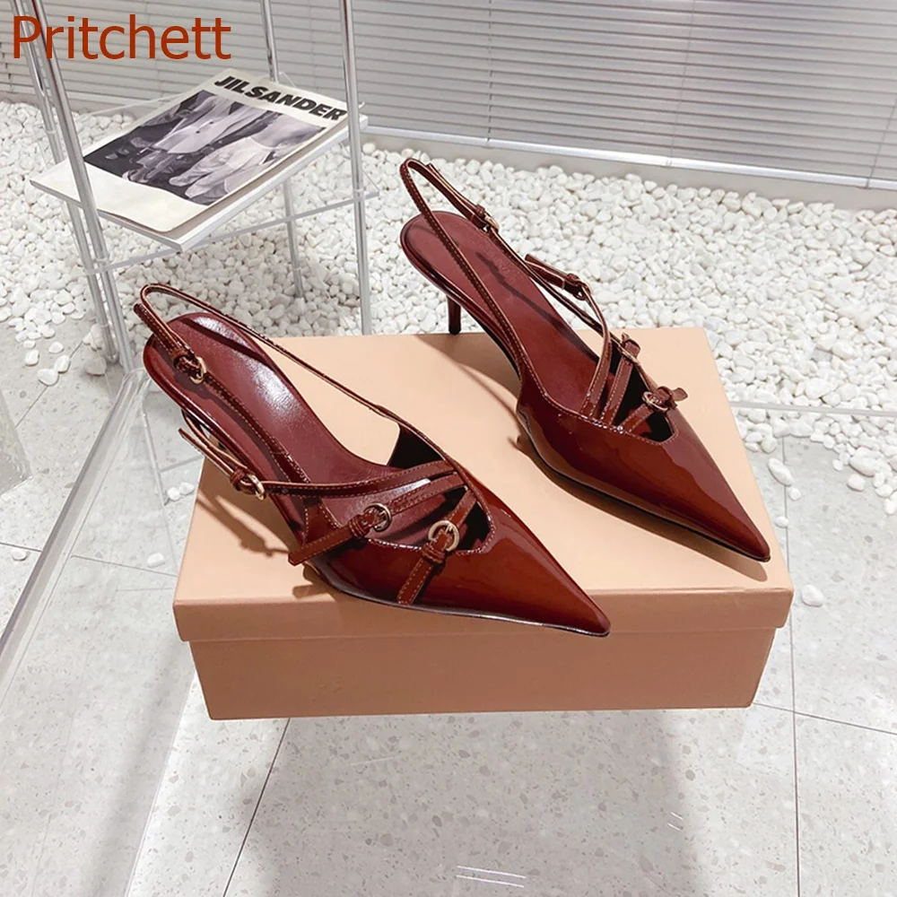 Pointed Toe Thick Sole Women Shoes Modern Sandals Solid Fashion Slingback Sexy Party Comfortable Women Shoes 2023 New Arrivals
Pointed Toe Thick Sole Women Shoes Modern Sandals Solid Fashion Slingback Sexy Party Comfortable Women Shoes 2023 New Arrivals