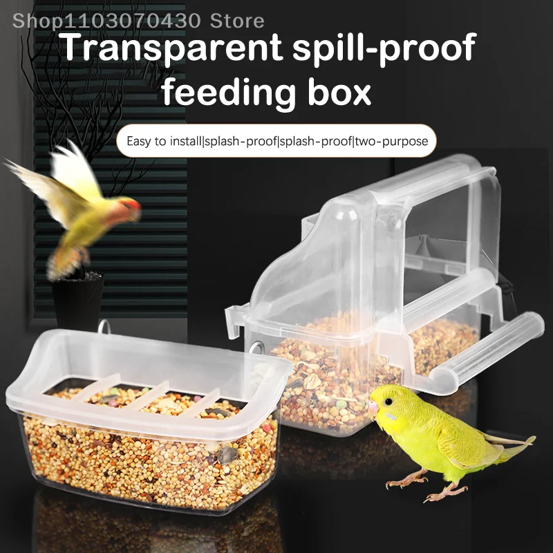 

Попугающий кормление пьер птиц поставляется птичьим клеткой попугай птицы вода подвесная чаша кормочная коробка для питомца пластиковая пищевая контейнер