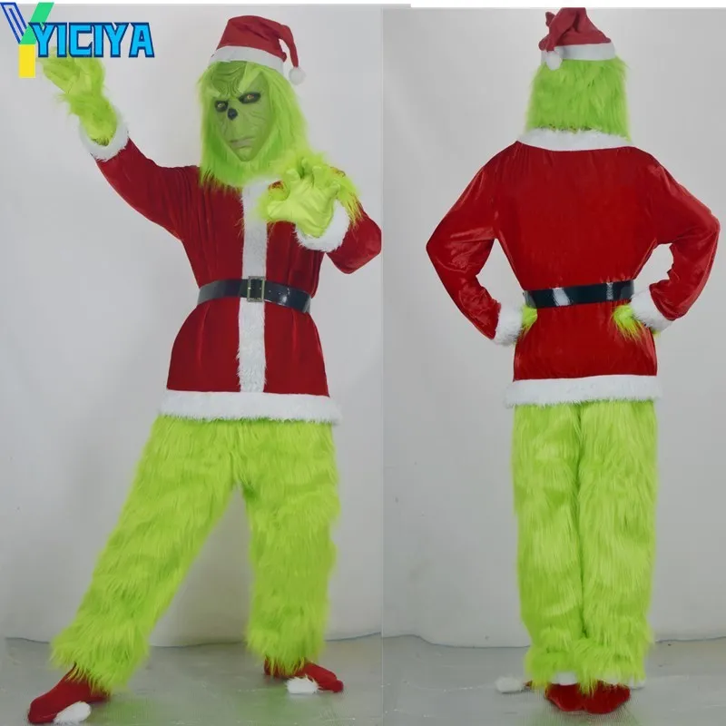 YICIYA Christmas Santa Claus Green hair suit Halloween Party costume clothing High quality
YICIYA Christmas Santa Claus Green hair suit Halloween Party costume clothing High quality