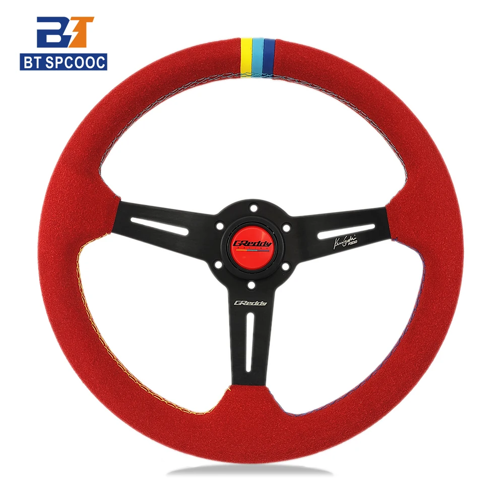 Greddi Steering Wheel Racing 3 Stitching Colors 350MM With Horn Button Universal Auto Parts
Greddi Steering Wheel Racing 3 Stitching Colors 350MM With Horn Button Universal Auto Parts