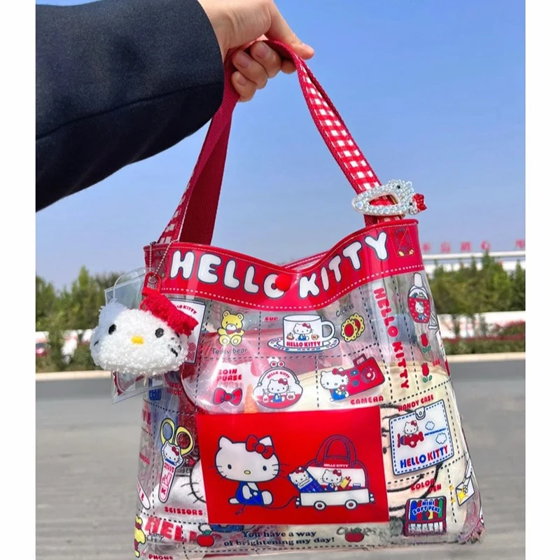 Anima Kawaii Miniso Sanrio Hello Kitty Large Capacity Handbag Cute Toys Cartoon Waterproof Portable Shopping Bag Girls Gifts
Anima Kawaii Miniso Sanrio Hello Kitty Large Capacity Handbag Cute Toys Cartoon Waterproof Portable Shopping Bag Girls Gifts