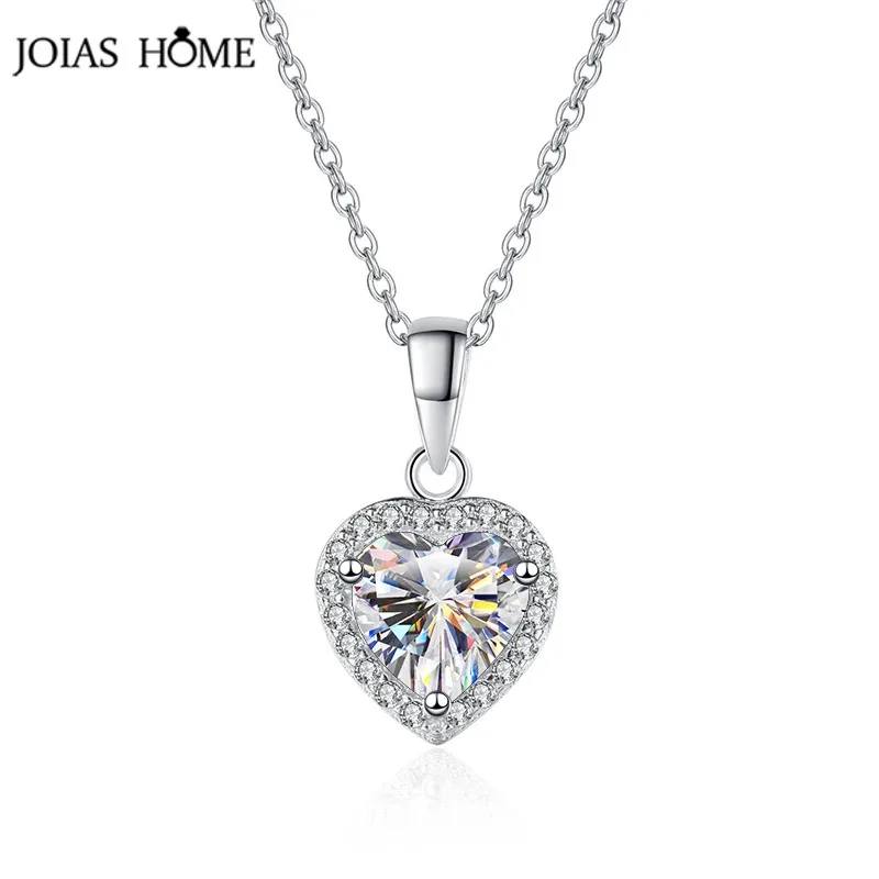 JoiasHome Moissanite Heart Shape Pendant Necklace For Female S925 Sterling Silver Fine Jewelry For Party Birthday Celebration
JoiasHome Moissanite Heart Shape Pendant Necklace For Female S925 Sterling Silver Fine Jewelry For Party Birthday Celebration