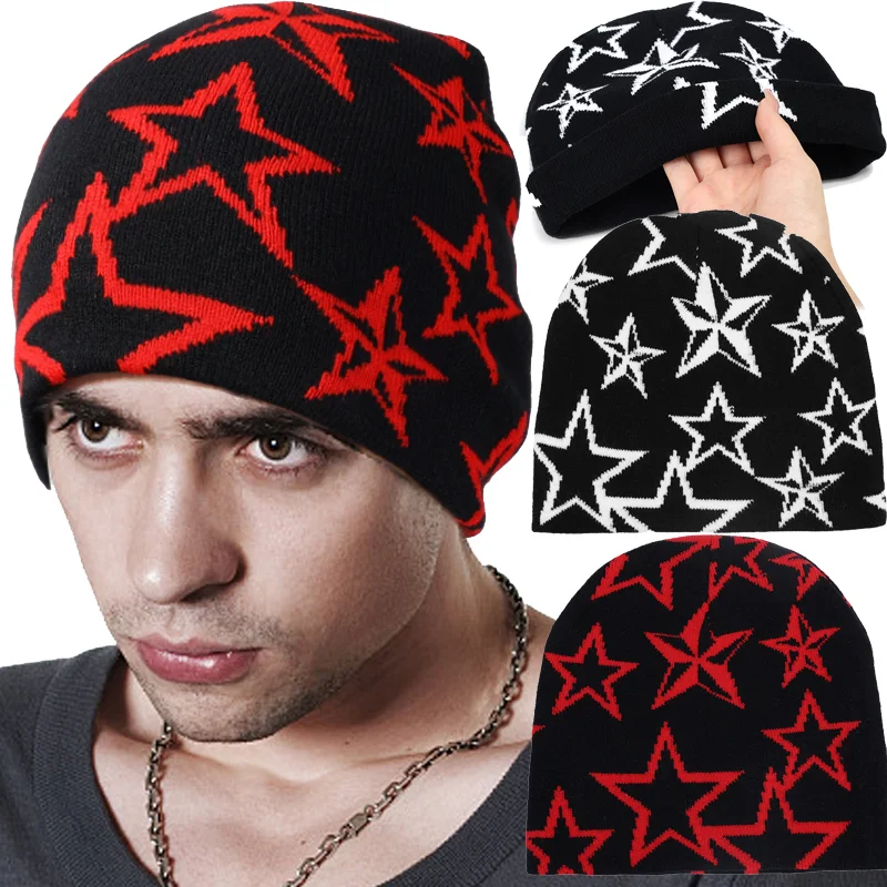 Star Knitted Hat Pentagram Knit Cap Unisex Skullies Cashmere Warm Pullover Hats Beanie Hip Hop Fashion Party Cool Cold-proof Cap
Star Knitted Hat Pentagram Knit Cap Unisex Skullies Cashmere Warm Pullover Hats Beanie Hip Hop Fashion Party Cool Cold-proof Cap