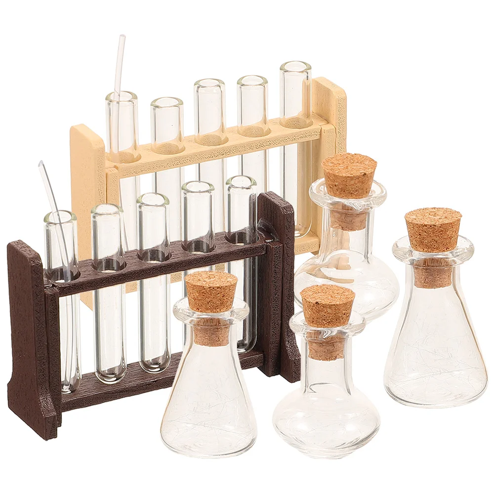 Dollhouse Glass Test Tube Set Miniature Tubes Kit Micro Landscape Experiment Ornament Science Lab Dollhouse Decoration
Dollhouse Glass Test Tube Set Miniature Tubes Kit Micro Landscape Experiment Ornament Science Lab Dollhouse Decoration
