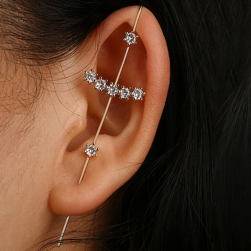 1pc Geometric Copper Hook Clip Stud Earrings Long Cartilage Tragus Helix Zircon Cuff Bone Gold Color Ear Jewelry for Women 20G
1pc Geometric Copper Hook Clip Stud Earrings Long Cartilage Tragus Helix Zircon Cuff Bone Gold Color Ear Jewelry for Women 20G