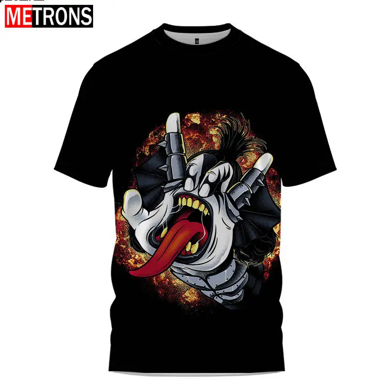 3D Print T-shirt Men's Summer Hot Selling Fashion Casual Short Sleeve Cool T-shirt Harajuku Street Apparel Super Large Top Black
3D Print T-shirt Men's Summer Hot Selling Fashion Casual Short Sleeve Cool T-shirt Harajuku Street Apparel Super Large Top Black