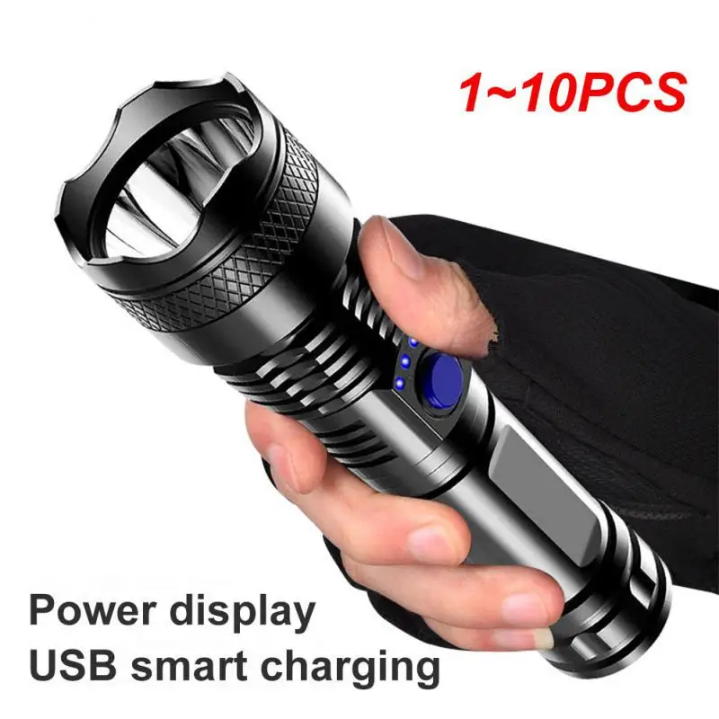 1~10PCS Most Powerful Long Range LED Flashlight High Power Tactical USB Rechargeable Strong Light Hand Lantern for
1~10PCS Most Powerful Long Range LED Flashlight High Power Tactical USB Rechargeable Strong Light Hand Lantern for
