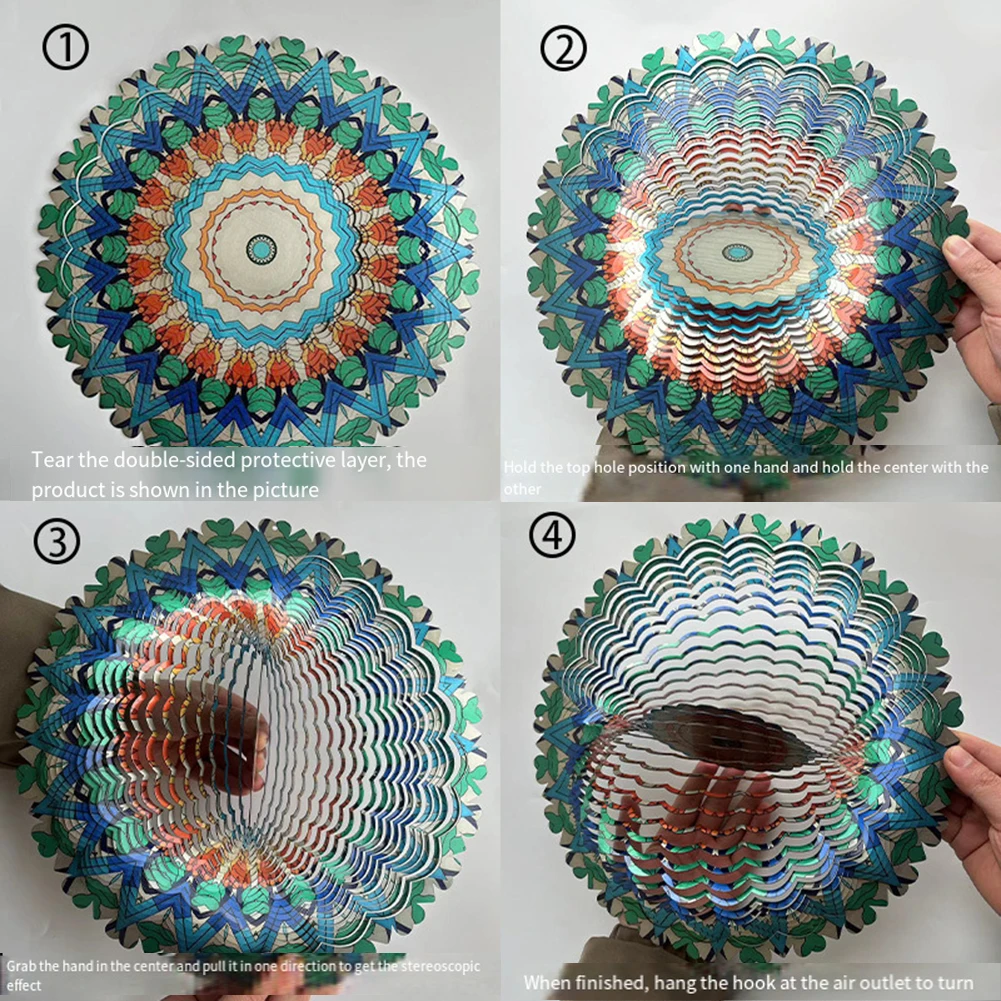 Wind Spinners Mandala Wind Spinner 3D Wind Spinner Hanging Metal Wind Catcher Garden Decor Impressive And Inspiring Gift
Wind Spinners Mandala Wind Spinner 3D Wind Spinner Hanging Metal Wind Catcher Garden Decor Impressive And Inspiring Gift