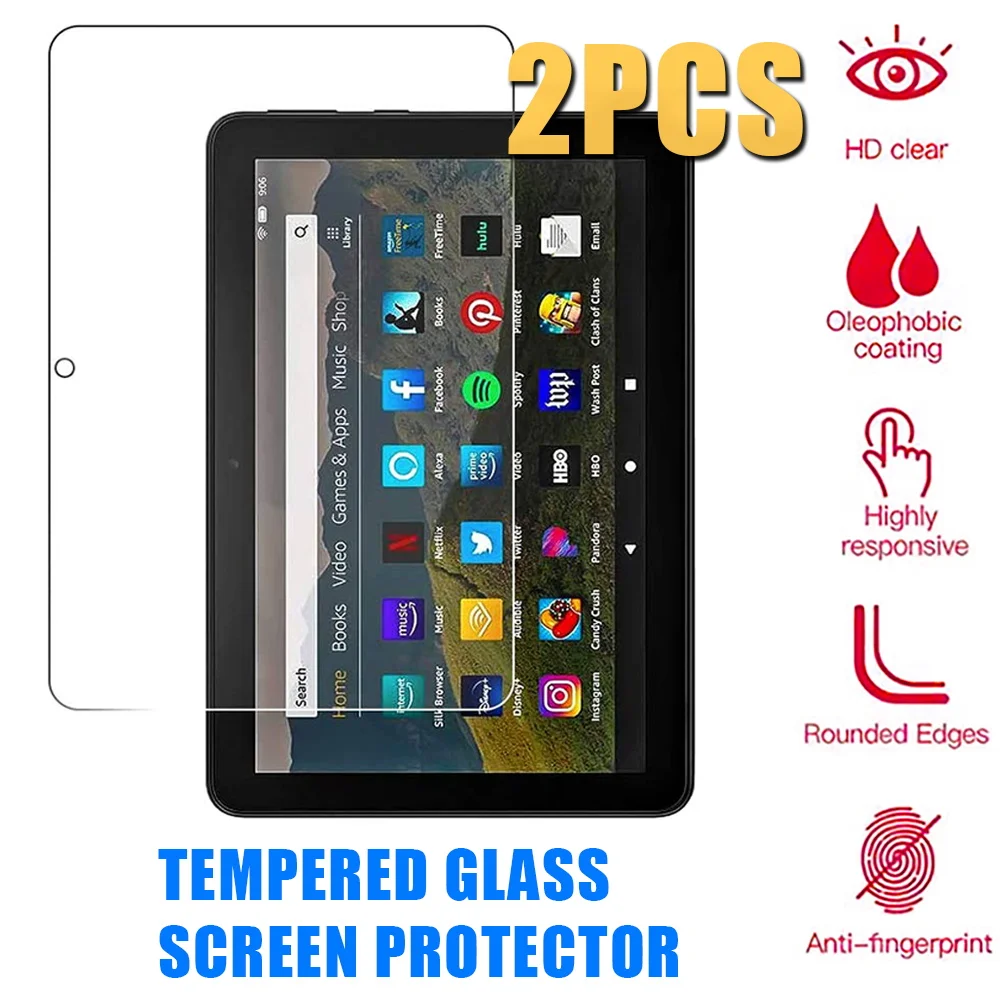 2PCS 9H HD Tempered Glass Screen Protector for Amazon Fire HD 8 Plus 10th Gen 2020 Protective Film Anti-Scratch Film
2PCS 9H HD Tempered Glass Screen Protector for Amazon Fire HD 8 Plus 10th Gen 2020 Protective Film Anti-Scratch Film